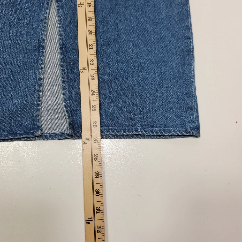J.Crew Women Pencil Skirt Size 27 Stretch Medium Wash Denim‎ in Frosty Sky Wash